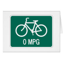 0 MPG Bicycle Card