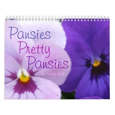 0 Pansies, Pretty Pansies 18 Months Wall Calendars 0 Pansies, Pretty Pansies 18 Months Wall Calendars