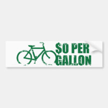 $0 PER GALLON BUMPER STICKERS