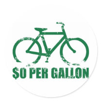 $0 PER GALLON ROUND STICKERS