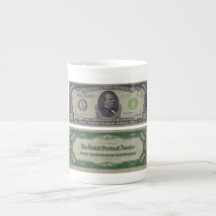 1000 Dollar Federal Reserve Note from 1934 Porcelain Mug