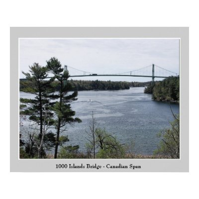 1000 Island International Bridge - Canadian Span Print by joelor