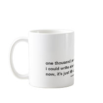 1000 poems coffee mug