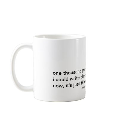 1000 poems coffee mug by notexactlyhaiku