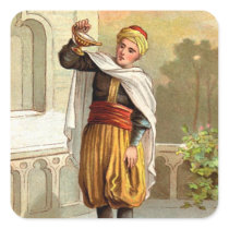 1001 Arabian Nights: Aladdin Square Stickers