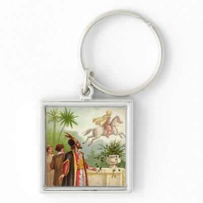 1001 Arabian Nights: The Enchanted Horse Key Chains by VintageAppeal