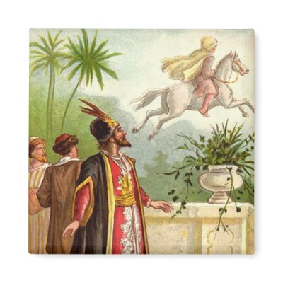1001 Arabian Nights: The Enchanted Horse Refrigerator Magnet by VintageAppeal