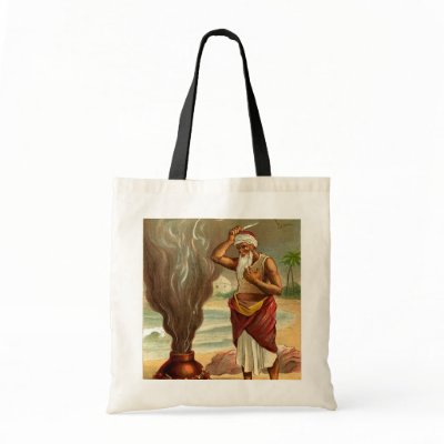 1001 Arabian Nights: The History of the Fisherman Tote Bags by VintageAppeal