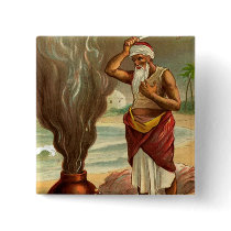 1001 Arabian Nights: The History of the Fisherman Pinback Button