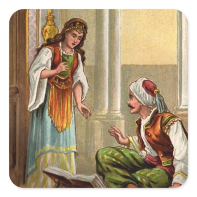1001 Arabian Nights: Zobeide Square Sticker by VintageAppeal