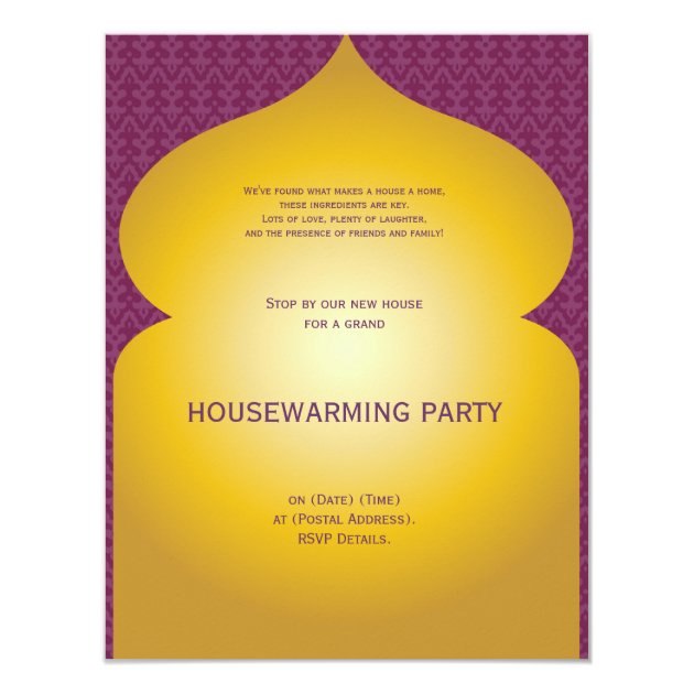 1001 Nights - Housewarming Party Invitation