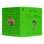 1001 Ways To Cook A Brain 3 Ring Binders