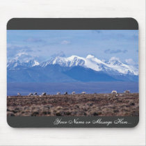 1002 Area: Caribou with mountain backdrop mousepads