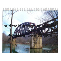 100_0065, old train bridge at prickett fort fai... calendars