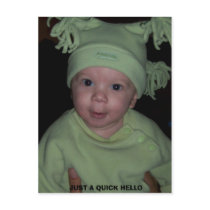 100_0223, JUST A QUICK HELLO postcards