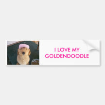 100_0605, I LOVE MY GOLDENDOODLE BUMPER STICKERS
