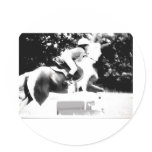 100_0760-1 Hunter/Jumper child Round Sticker