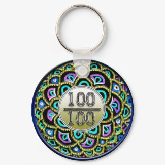 100/100 Praise Keychain keychain