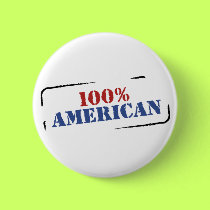 100% American button