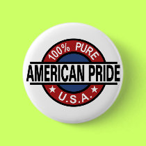 100% American Pride button