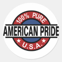 100% American pride stickers stickers