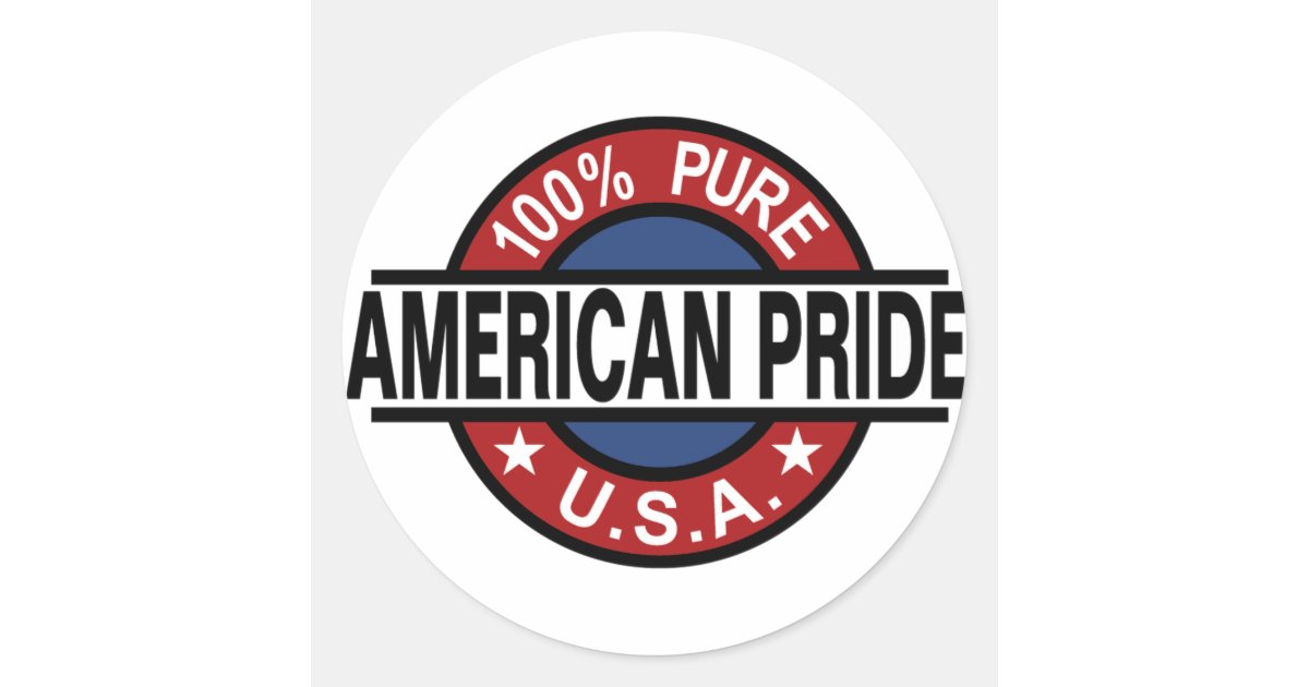100 American pride stickers Zazzle