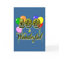100 and Wonderful Birthday Gifts & Apparel Card