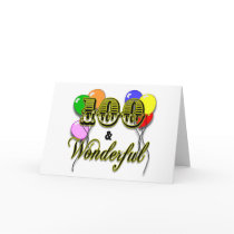 100 and Wonderful Birthday Gifts & Apparel Greeting Cards