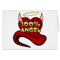 100% Angel Devil Heart Cards