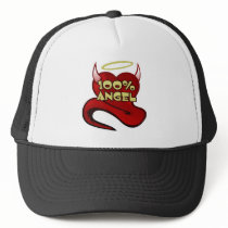 100% Angel Devil Heart Trucker Hat