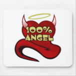 100% Angel Devil Heart Mouse Mats