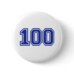 100 - anniversary pinback button