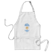 100% Argentinian DNA fingerprint Argentina flag gi Aprons