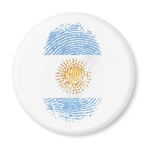 100% Argentinian DNA fingerprint Argentina flag gi Refrigerator Magnets