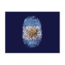 100% Argentinian DNA fingerprint Argentina flag gi Postcard