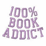 100% BOOK ADDICT - Customized Embroidered Hooded Sweatshirt