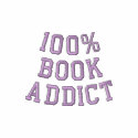 100% BOOK ADDICT embroidered shirts