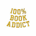 100% BOOK ADDICT embroidered shirts