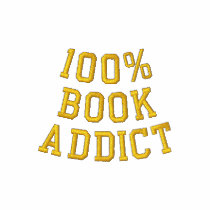 100% BOOK ADDICT embroidered shirts by elliel 100% BOOK ADDICT embroidered shirts