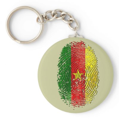 100% Cameroon DNA of a Cameroonian Keychain by SoccerJersey