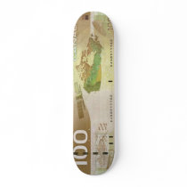 100 Canadian Dollar Bill Skateboard Pro