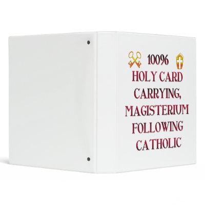 100% Catholic! 3 Ring Binders by Artists4God