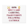 100% Catholic! Postcard
