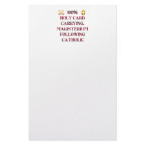 100% Catholic! Customized Stationery