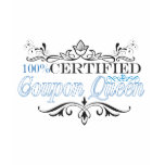 "100% Certified Coupon Queen" Customized t-shirts