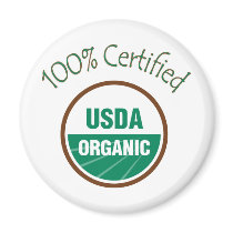 100% Certified USDA Organic Refrigerator Magnet