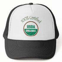 100% Certified USDA Organic Trucker Hat