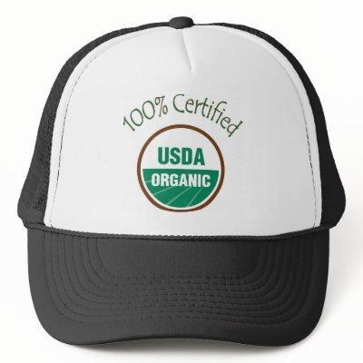 100% Certified USDA Organic Trucker Hat by oldiesbutgoodies