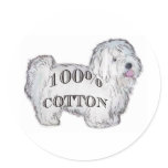 100% Cotton Stickers