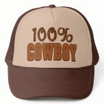 100% Cowboy Mesh Hat